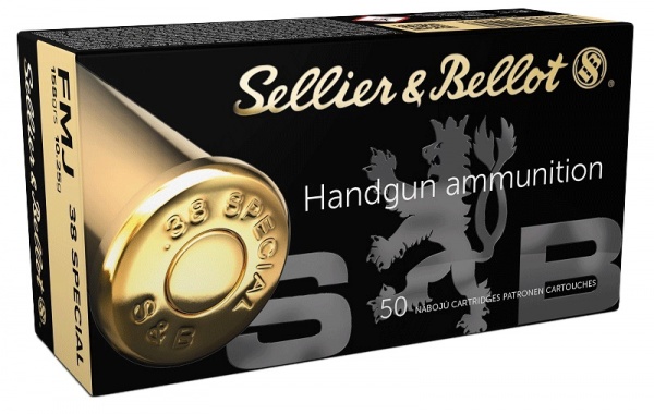 Cartouches Sellier Bellot 38 special FMJ 158grs 10,25g