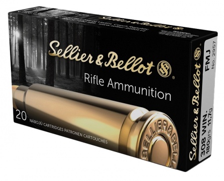 Cartouches Sellier bellot cal 308 fmj 180gr 11.7 g