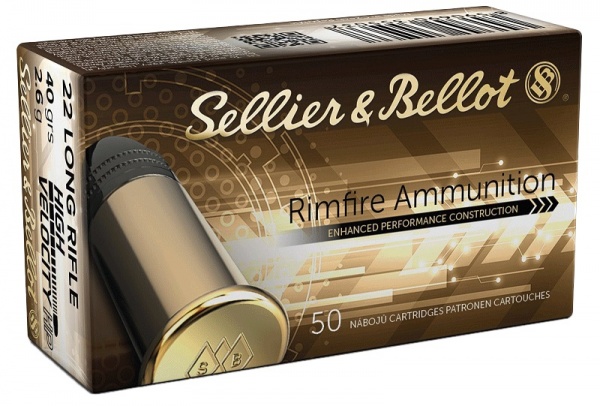 Cartouches Sellier Bellot calibre 22lr HV hollow point