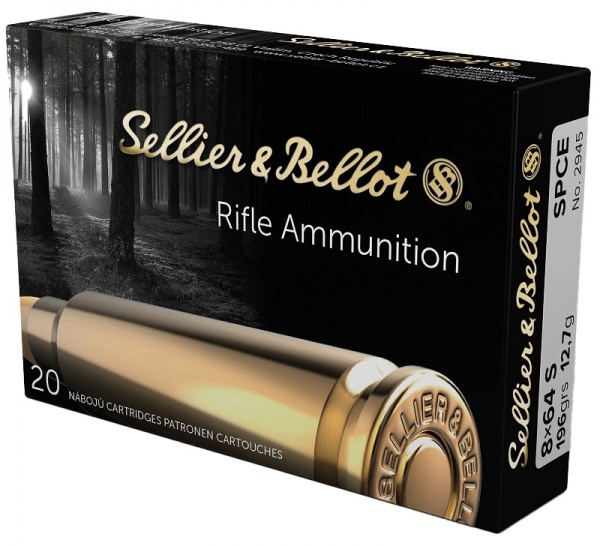 Cartouches Sellier Bellot calibre 8X64S SPCE 196grs 12,7g