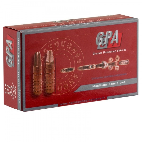 Cartouches Sologne GPA 8x57js 196grs 12,7g
