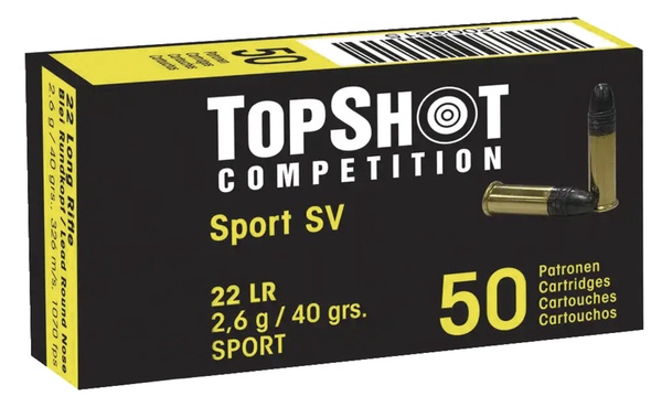 Cartouches Top shot cal 22 lr 40 grs 2.59 g