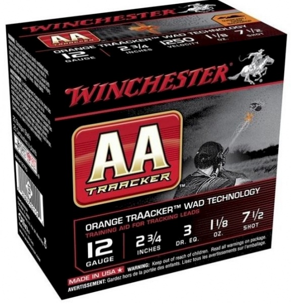 Cartouches Winchester AA traacker calibre 12/70 n�7,5