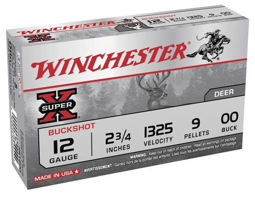 Cartouches Winchester chevrotine 12/70 32g 