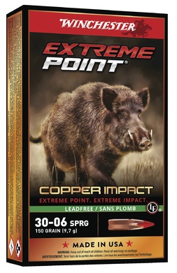 Cartouches Winchester extreme point cal 30-06 180grs 11.66g