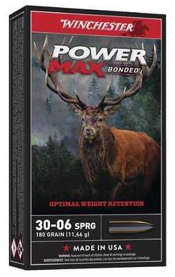 Cartouches Winchester power max bonded calibre 30-06 180grs 11,66g