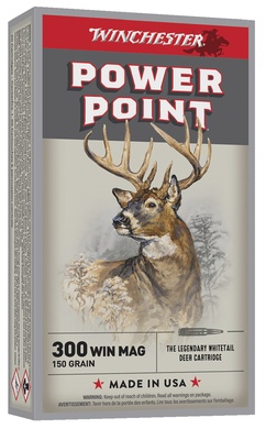 Cartouches Winchester power point cal 300 win mag 150gr 9.72 g