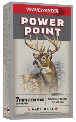 Cartouches Winchester power point cal 7 rm 150 gr 9.72 g