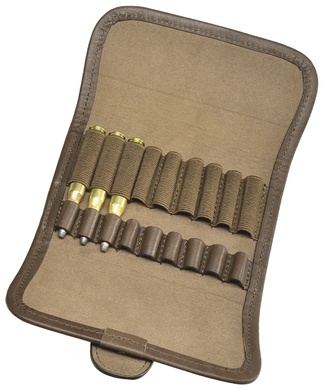 Cartouchiere cuir Pisteurs grand chasse 9 cartouches