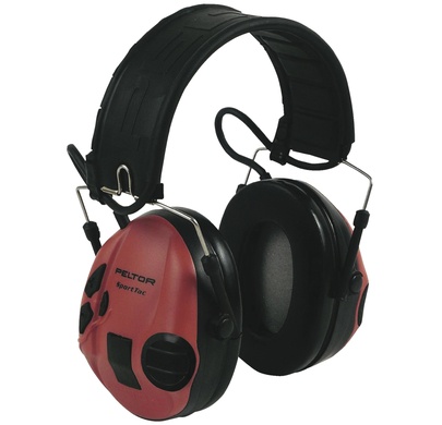 Casque Peltor sport tac noir & rouge 