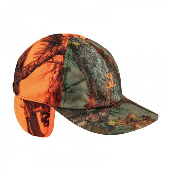 Casquettes grand froid PERCUSSION camo orange/kaki