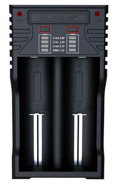 Chargeur doucle K2 KLARUS pour betterie rechargeables