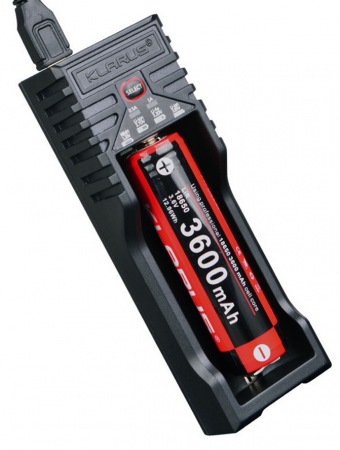 Chargeur simple K1 pro KLARUS pour batteries HARGEUR LAMPE KLARUS K1