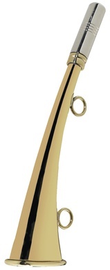 Corne plate en laiton 16CM