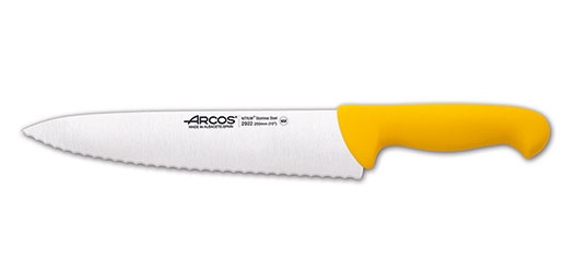 Couteau ARCOS boucher lame crant�e  250 mm