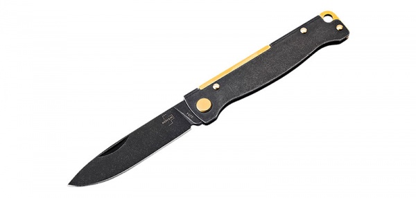 Couteau atlas Boker Plus stonewash noir et or