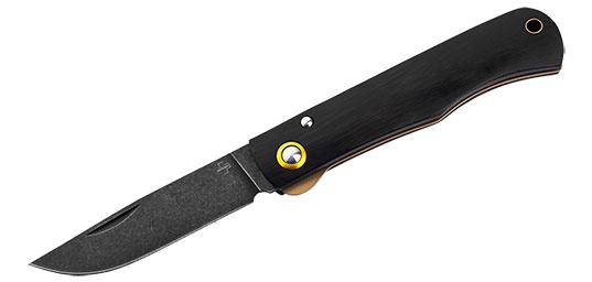Couteau boker plus rusticus all black lame 84 mm manche �b�ne
