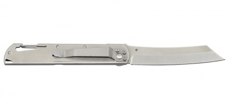 Couteau gris/rouge  LUG lame 85mm HIGO