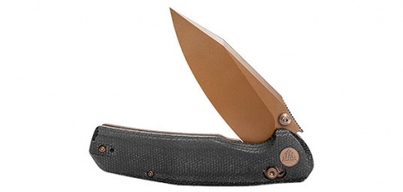 Couteau Honey badger BM lame 85 mm manche micarta clip r&eacute;versible