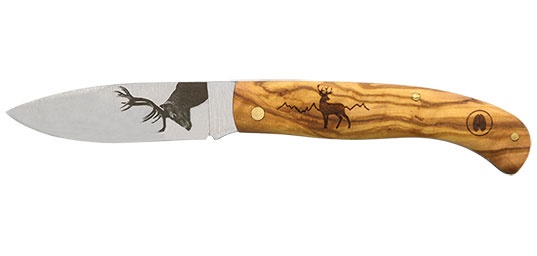 Couteau Joker gravure cerf
