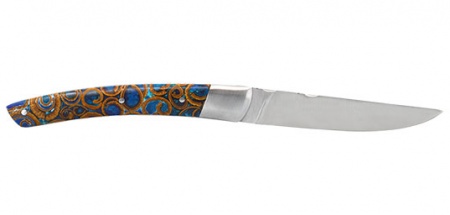 Couteau le Thiers Coutellerie Chevalerias manche r&eacute;sine et canelle 