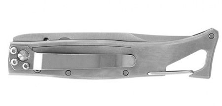 Couteau LUG manche noi/rouge lame 80 mm