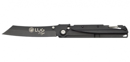 Couteau Lug SP3S lame higonokami noire manche G10 noir