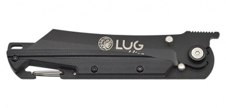 Couteau Lug SP3S lame higonokami noire manche G10 noir