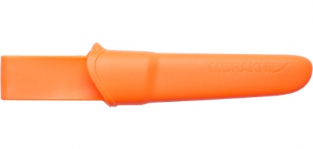 Couteau Morakniv companion noir/orange lame 104 mm manche caoutchouc
