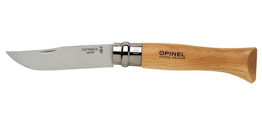 Couteau Opinel tradition n�8 lame inox manche en h�tre