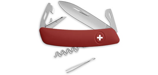 Couteau suisse Swiza D03 almatt rouge