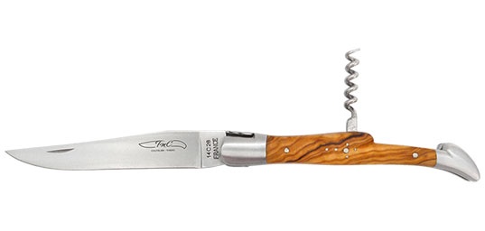 Couteau TMC laguiole manche en olivier 