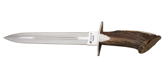Dague de chasse joker lame 300 mm manche en bois de cerf