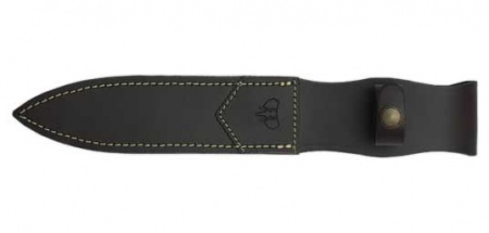 DAGUE LAME 165MM MANCHE OLIVIER ETUIT CUIR CUDEMAN