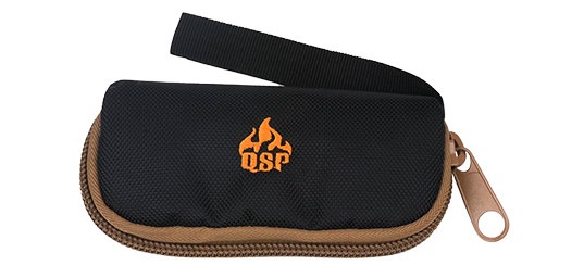Etui noir a couteaux QSP en nylon