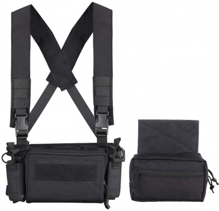 Gilet chest rig Tactical Ops noir