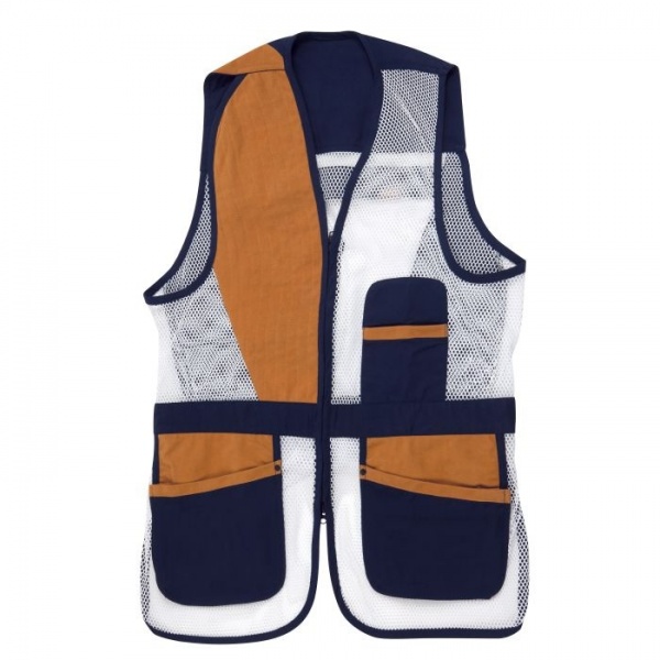 GILET TRAP BLEU ET MARRON TAILLE L