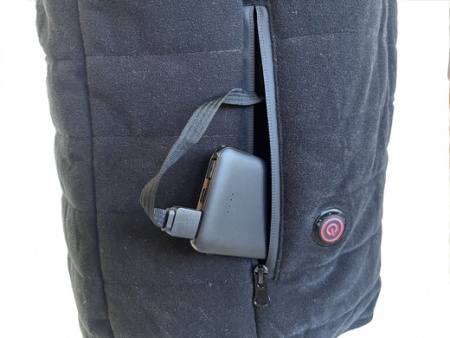 Gilets chauffants Pisteurs noir taille 5XL avec batterie 
