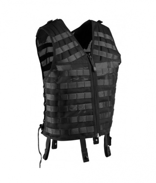 Gillet tactique couleur noir molle