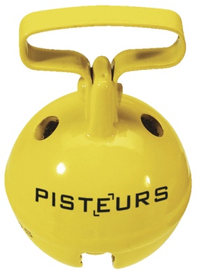 Grelot en laiton jaune � 33mm passant de 27mm