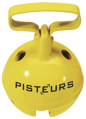 Grelot en laiton jaune � 33mm passant de 27mm