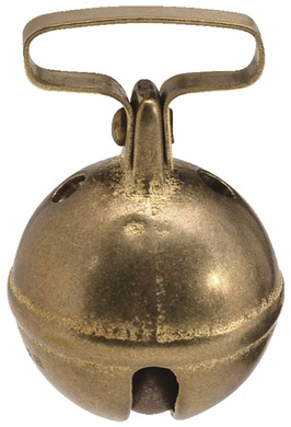 Grelot en laiton � 37mm passant de 27mm