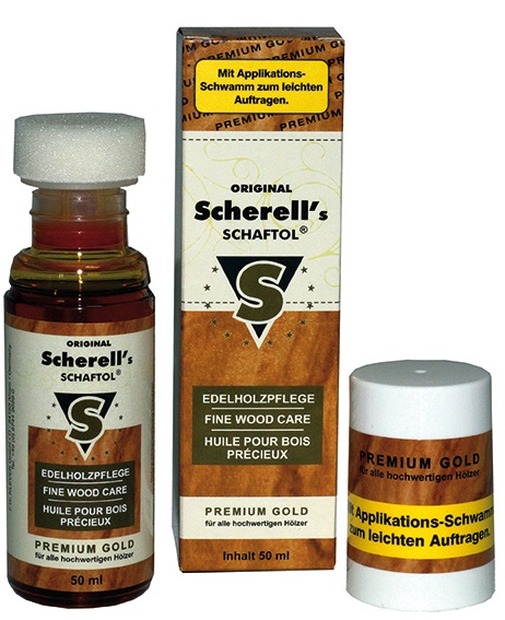 Huile pour crosse Schaftol premium gold 50ml