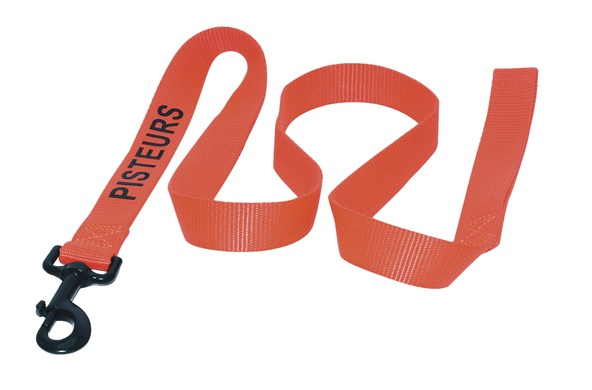 Laisse Pisteurs en nylon orange