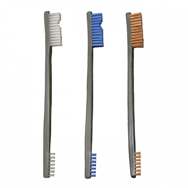 L�t de 3 brosses OTIS nylon/bleu/bronze