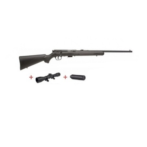 Pack carabine Savage mark II calibre 22Lr avec lunette et silencieux