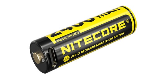 Pack de 4 piles AA rechargeables 2400MAH 1.5v NITECORE