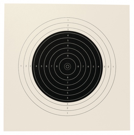 Paquet de 100 centre de cibles 20x20 pour carabine 50m
