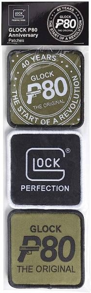 Patch GLOCK lot de 3 P80 anniversaire 