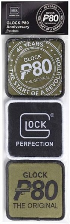 Patch GLOCK lot de 3 P80 anniversaire 